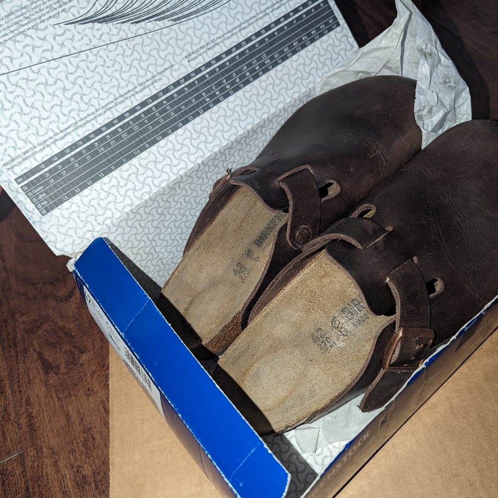 Birkenstock Boston Habana Oiled Leather EU 42